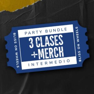 Party Bundle. 3 CLASES INTERMEDIOS + MERCH OFICIAL + BOLETO FIESTA